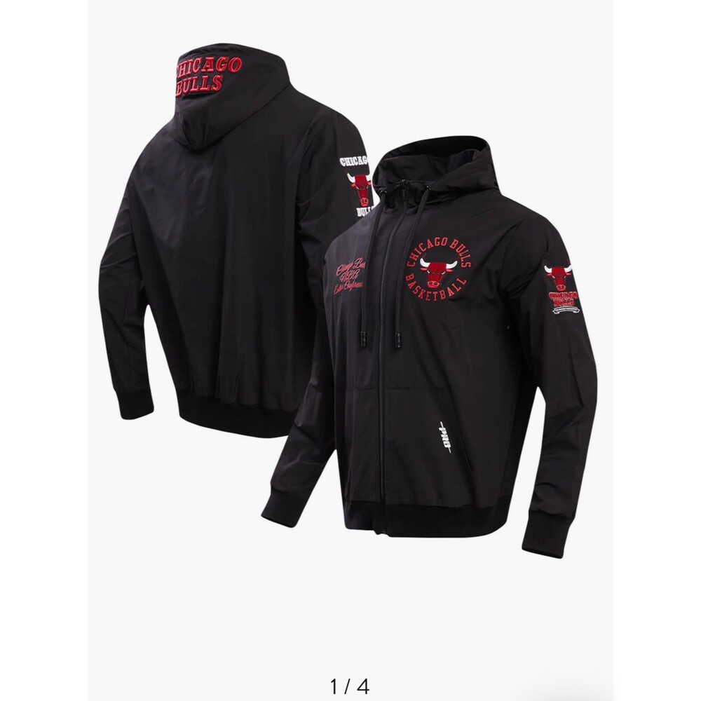 Pro Standard Chicago Bulls NBA Eastern Conference Hybrid Full-Zip Hoodie 2XL